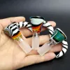 Wag Bowl Piece 14mm Mâle Slide Bowl Accessoires pour Fumer Tête de Bol en Verre Épais pour Bong Eau Bong Slide Heady Pipe à Eau Slide Bowl 11 LL