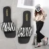 Flat Bottom Slippers for Women in the Summer of 2022, New Leisure Foreign Trade Chessboard Checkerboard Beach Sandals for Women Wholesale