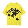 Sp5der Young Thug 555555 T-shirt assorti pour hommes et femmes Pur coton imprimé Toile d'araignée Graphique Col rond Chemise à manches courtes Street Hip Hop Style Vêtements S-xl Yy