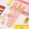 Stylos 7pcs Dream Pursue Série Tête ronde Nylon Paintbrush Suite Débutant Adulte Professionnel Dessin Art Peinture Aquarelle Brosse Ensemble