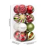 Décoration de fête, boules de noël festives de 8cm, ornement pour la maison, décoration intérieure/extérieure, livraison directe