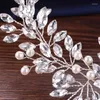 Pinces à cheveux bandeau en strass, accessoires de mariage, serre-tête de mariée en perles, couvre-chef de vigne, bijoux