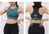 Outfit Sxl Sports Bra with Zippers High Impact Shockproof Brassiers Yoga Crop Tops Sexy Gym Breathable Bras Padded Fiess Nylon Vest