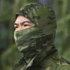 전술 후드 위장 Balaclava Full Face Scarf Outdoor Ski Cycling Full Face Cover Winter Neck Head 따뜻한 전술 스카프 캡 헬멧 Linerl2402