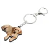 Schlüsselanhänger Bonsny Acryl Labrador Retriever Hund Schlüsselanhänger Schlüsselanhänger Ring Tierschmuck für Frauen Mädchen Haustierliebhaber Tasche Geldbörse Auto Charms