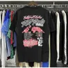 2024 Kurzarm-Herren-T-Shirt Rapper Washed Grey Heavy Craft Unisex Kurzarm-Top Fashion Retro Hell Womans T-Shirt American High Street Hip Hop 428