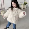 Down Coat Winter Childent Faux Fur Cute Christmas Princess Party Thicken Warm Hooded Jacket Cotton Girls Casual Outwear 2-8 Y