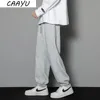 Caayu Casual Sports Spodnie męskie jesienne luźne szare workowate spodnie jogger hombre mody dzianinowe spodnie koszykówka dres dresowy męskie 240228