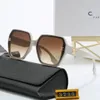 Lunettes de soleil de mode pour hommes Designer Summer Goggle Shades Polarized Eyeglass Big Frame Black Vintage Surdimension Sun of Women Lunes Mâle 018W