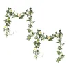 Dekoratif Çiçekler Gül Vine Yapay Çelenk Düğün için İpek Yeşillik Asma Ofis Ayçiçeği Buket