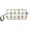 Sacs à cosmétiques personnalisés à motif de chiens mignons, sac de voyage pour femmes, organisateur de maquillage de toilette, Kit de rangement de beauté pour dames