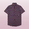 2022 남성 여름 디자이너 셔츠 패션 바로코 코플 라지 하와이 플로럴 프린트 캐주얼 셔츠 남자 슬림 핏 짧은 슬리브 해변 의류 6409324