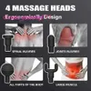 H Spiermassagegeweer Deep Tissue Massager Therapiegeweer Oefenen Pijnverlichting Lichaam Ontspannen Herstel Fascia Dames compact