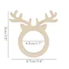 New 10/20/30Pcs Wooden Elk Rings Christmas Reindeer Napkin Holders For Xmas Party Dinner Table Decor Noel 2023