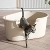 Boxen Sandkasten Offenheit Katze Bettpfannen Toilette Training Outdoor Indoor Katze Bettpfannen Praktische Toilette Pour Chat Pet Produkte YY50CB