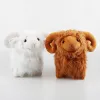 Coussins simulation vaches highlands et moutons animaux en peluche poupée molle caillée en peluche