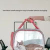 Trasportini per gatti Borsa trasparente per animali domestici Veicolo spaziale portatile Traspirante Spalla singola Forniture per cani in uscita