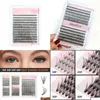 Falska ögonfransar Lash -kluster Enskilda fransar i BK DIY Eyelash Extension 30p 40p C D Curl ympat hår 3D Simation False Eyelahes F DH6QO