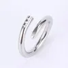 2024 Luxury Classic Nail Ring Designer Ring Fashion Unisex Cuff Ring Par Bangle Gold Ring Jewelry Valentine's Day Gift