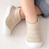 Zapatos para niños al aire libre, zapatillas informales transpirables para bebés, niñas y niños, zapatillas de deporte de malla, zapatos antideslizantes cómodos de fondo suave para niños pequeños