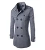 fall fashion winter mens jackets and coats duffle stylish british style single breasted mens pea coat wool trench9025462