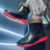 Parzival Autumn Winter Men Boots للمطر أعلى أعلى الكاحل من الأحذية المطاطية غير الرسمية للسيدات Rainboot Drop 240226