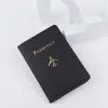10PCSカード所有者女性PUスモールプレーンプリント旅行パスポートカバーミックスカラーll
