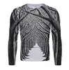 Men's T-Shirts XS-6XL Plus Size Men's Clothing Fashion T-Shirts Autumn Long Sleeve Tie-dye Gradient Street Tee 3D Printing Oversized Male TopsL2312.21