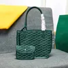 Bolsa de duas peças de alta qualidade Sac Anjou Mini Bolsa Go Yard Designer de moda Bolsa de couro de luxo Moda clássica bolsa de ombro dupla face