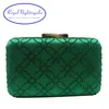 Royal Nightingales Stor Crystal Evening Clutch Bag and Påsar för kvinnors plånböcker Handväska Emerald Green Navy Blue 240223