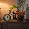テーブルクロック鉄の時計装飾品ホームデスクトップオートバイ飾り工芸品
