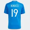 23-24-25 Italy Soccer Jerseys Mens 125TH Anniversary PELLEGRINI DIMARCO BONUCCI VERRATTI PINAMONTI Football Shirt RASPADORI GNONTO POLITANO GRIFO ZANIOLO Kids kit