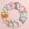 Hair Accessories Baby Girl Headbands Born Flower Bows Kids Toddler Headband Nylon Elastic Band Children