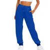 Women's Pants Sports Sweatpants Jogging Solid Colour Loose Casual Versatile Drawstring Elastic Waist With Pockets