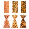 Nieuwe Nieuwe 50/100 Stuks Jungle Party Snoep Zakken Biscuit Verpakking Dier Gedrukt Gift Bag Voor Kinderen Jongen Verjaardag benodigdheden Baby Douche