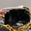 Shoulder Bags Metal punk light luxury underarm bag leather women's bag 100 rivet chain shoulder handbag casual dumpling bag 2024 new