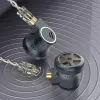 Headphones CVJ Seven 1DD+1 in ear flat plug hifi gaming and esports specific boom microphone earphones