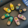 Sneakers Children's PU Leather Lint Slipper Winter Warm Indoor Outdoor Thickened Waterproof Kids Boy Girl Nonslip Baby Shoes Miaoyoutong