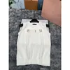 2024 tank top women new Crew Neck cotton Breathable Crop Top Summer Knits Tank Top Letter Printing Yoga Tees black white green beige 4 styles