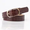 Belts 2024 Fashion Designer Leather Belt Woman Leopard Snake Print Waist For Women Female Cinto Feminino