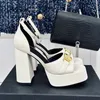 12 cm Crystal Sandals Designer Heels Summer Women Shoes Chunky Heels Platform Sandal Women Silk Satin äkta läder höga klackar lyxig kvällsfest klänningskor