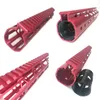 10/12/15 Inch Lightweight Screw Mount Type M-LOK Handguards Monolithic Top Rail Red color MLR-xRS