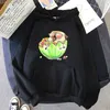 هوديس نسائي Pug Dog Sweatshirt Kawaii/Cartoon Cartoon Animal Hoodie الخريف/الشتاء الصوف