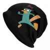 Boinas Platypus Beanie Hats Perry The Bonnet Hombres Mujeres Unisex Vintage Gym Skullies Gorros Primavera Gráfico Head Wrap Caps