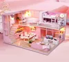 DIY DOLL HOUSE Series Pink Beink Bedroom Toys Toys Wooden Toys Kids039S Toys Boys and Girls Valentine039S GI9688359