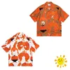 Yüksek kaliteli Hawaii Kısa Kollu Gömlek Moda Erkek Kadın Gömlek