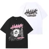 Designer Hellstar Shirt Herren T-Shirts Kurzarm T-Shirt Graffiti Schriftzug Foliendruck Vintage Schwarz Unisex Kurzarm Top High Street Retro