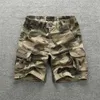 Männer Shorts Sommer Casual Outdoor Lose Camouflage Sport Arbeitskleidung Hosen Mode Mehrere Taschen Gerade Rohr