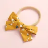 Hair Accessories Baby Girl Headbands Born Flower Bows Kids Toddler Headband Nylon Elastic Band Children