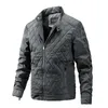 Mens autumn and winter new motorcycle jacket warehousing mens casual jacket thin cotton jacket mens